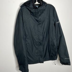 Columbia ladies Sz L Jacket Black Pattern - interchange Omni Shield